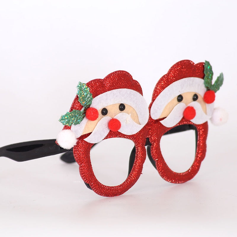 Christmas Decorations Adult Children Toys Santa Claus Snowman Antler Glasses Christmas Decorative Glasses