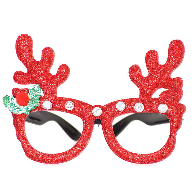 Christmas Decorations Adult Children Toys Santa Claus Snowman Antler Glasses Christmas Decorative Glasses