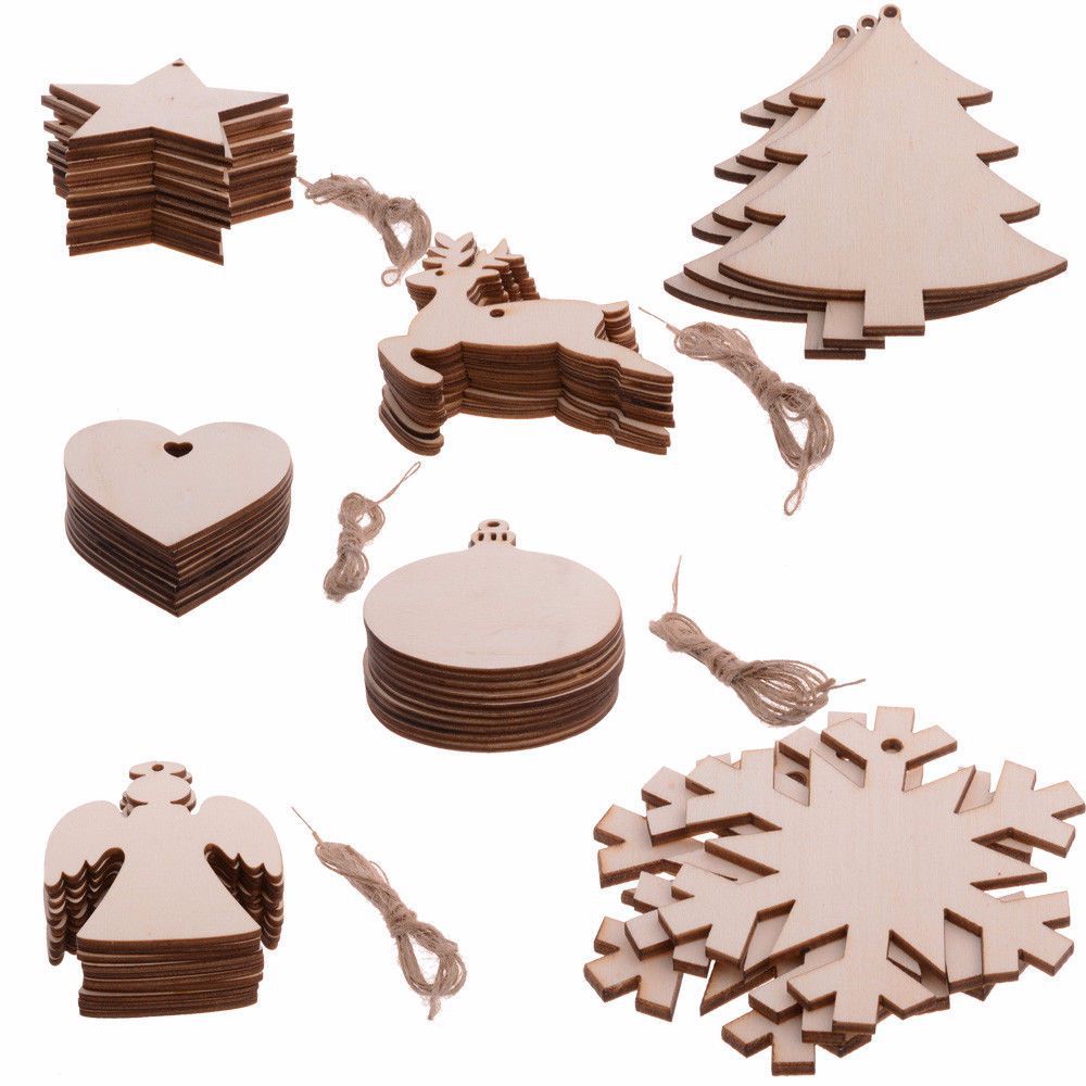 Christmas wooden pendant ornaments Christmas tree decoration Christmas