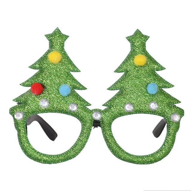 Christmas Decorations Adult Children Toys Santa Claus Snowman Antler Glasses Christmas Decorative Glasses