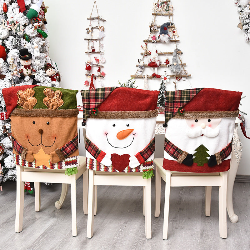 Christmas Decorations Dining Chair Cover Christmas Supplies