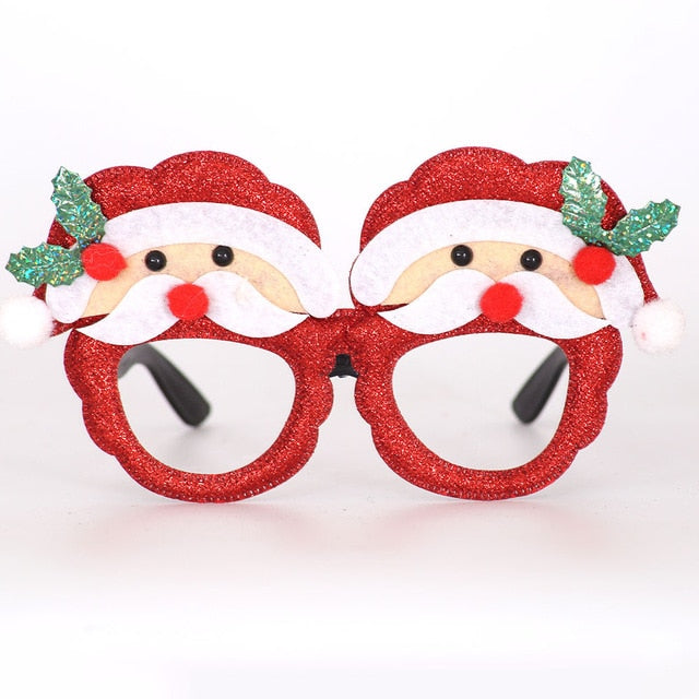 Christmas Decorations Adult Children Toys Santa Claus Snowman Antler Glasses Christmas Decorative Glasses