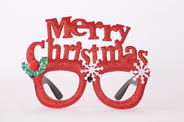 Christmas Decorations Adult Children Toys Santa Claus Snowman Antler Glasses Christmas Decorative Glasses