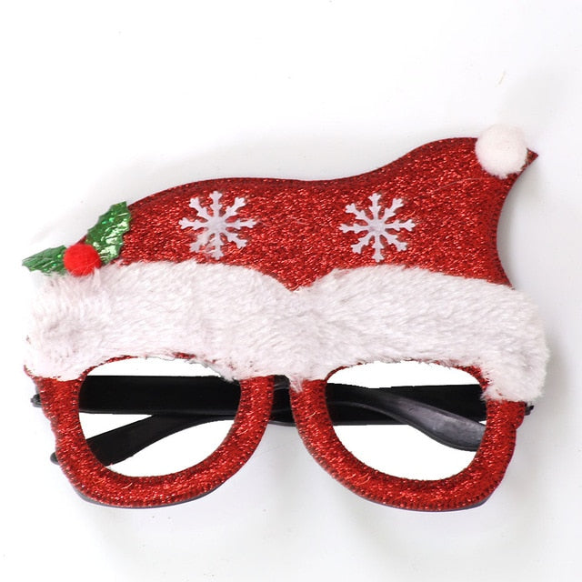 Christmas Decorations Adult Children Toys Santa Claus Snowman Antler Glasses Christmas Decorative Glasses