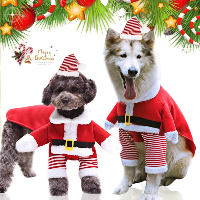 Christmas Dog Clothes For Small Large Dogs Pet Cat Costume