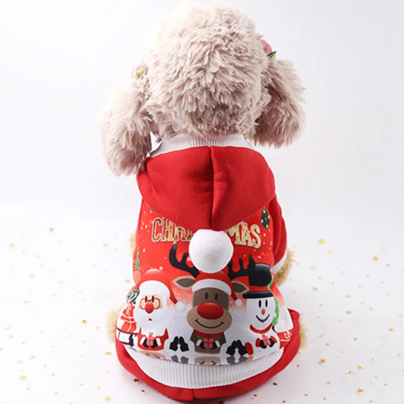 Christmas Dog Clothes For Small Large Dogs Pet Cat Costume