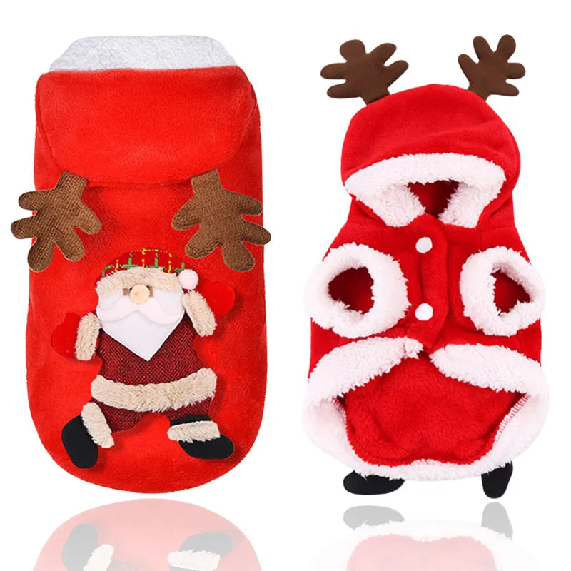 Christmas Dog Clothes For Small Large Dogs Pet Cat Costume