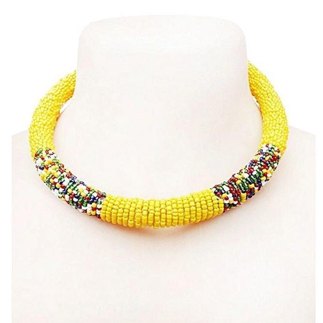 Maasai Yellow Choker Necklace